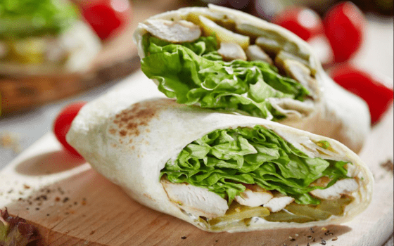 Smoked Chicken Wrap Recipe, sweet chilli, easy lunch.