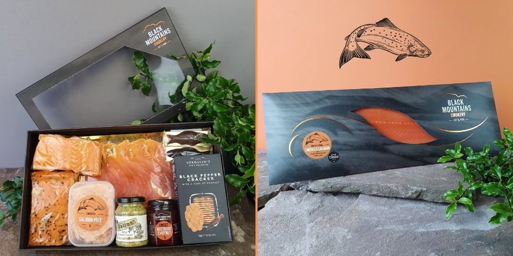 Smoked Salmon Gift Box & Traditional Smoked Salmon Side